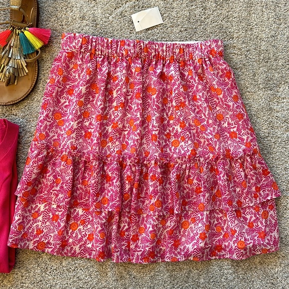 J. Crew Tiered Ruffle Mini Skirt - Picture 5 of 8
